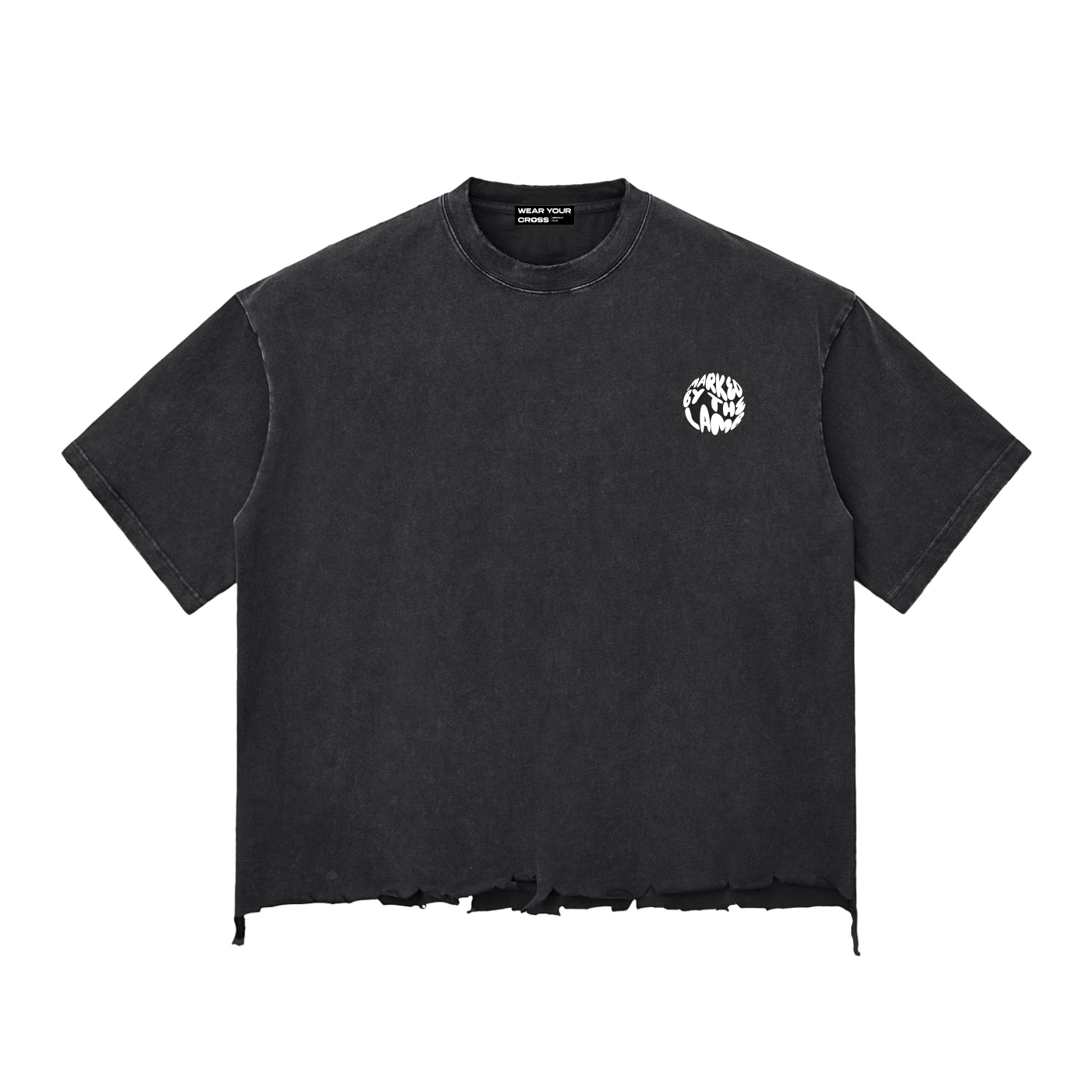‘Marked by the lamb’ Snow Washed, Boxy, T-shirt