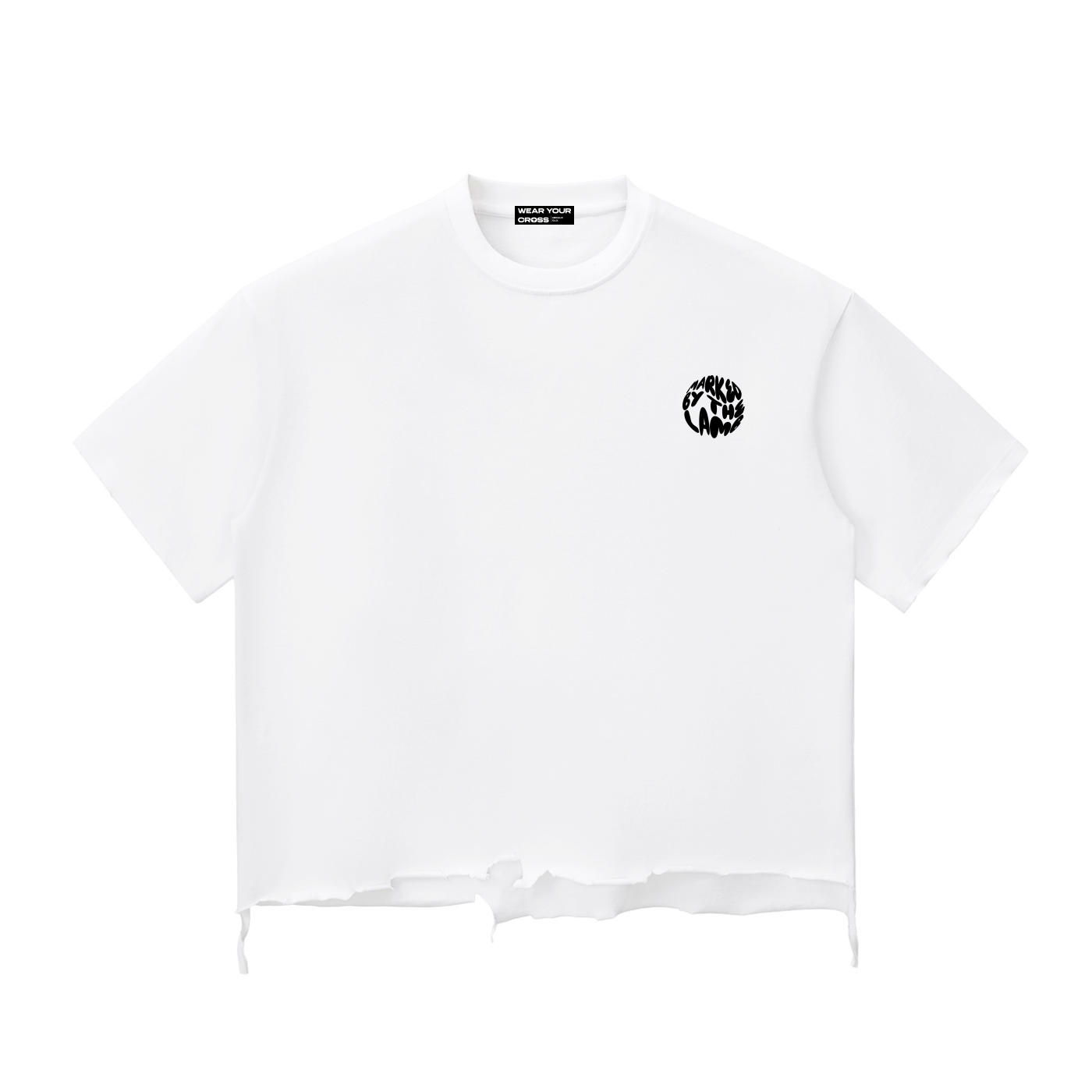 ‘Marked by the lamb’ Snow Washed, Boxy, T-shirt