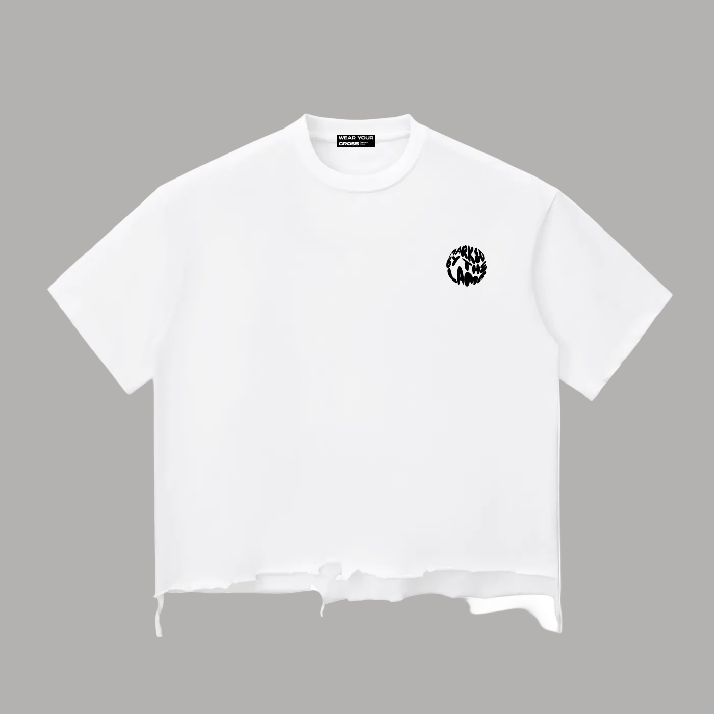 ‘Marked by the lamb’ Snow Washed, Boxy, T-shirt